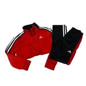 Adidas Red and Black Athletic Set